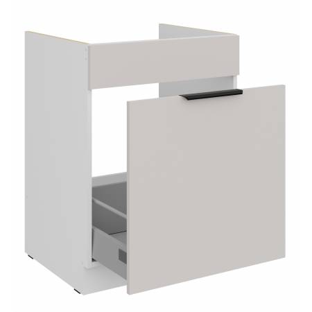 Szafka pod zlew z szufladą 60 cm kaszmir + biały CAROL 60 ZL 1S BB
